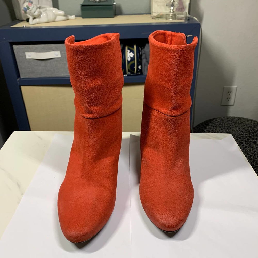 Free People Red Ankle Boots